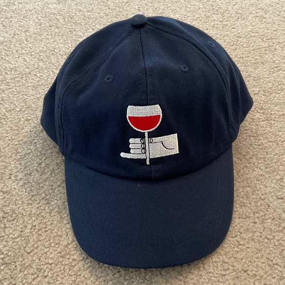 baseball hat with wine glass, new condition - Picture 2 of 5